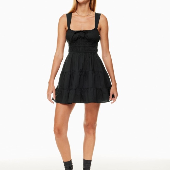 ARITZIA - Black Sleeveless Tiered Dress - Picture 4 of 5